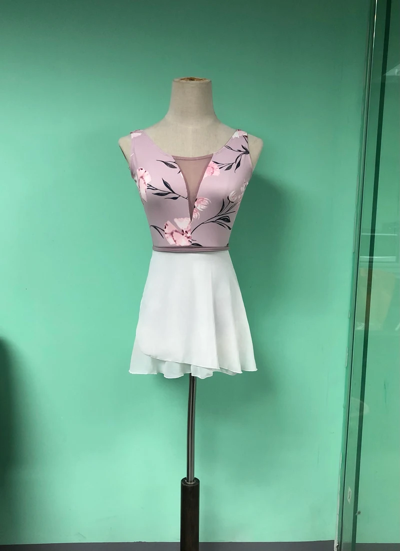 Ballet Dance Skirt New Style Pure Color Chiffon Practice Leotard Small Apron Tutu Adult High Quality Dress | Тематическая одежда и
