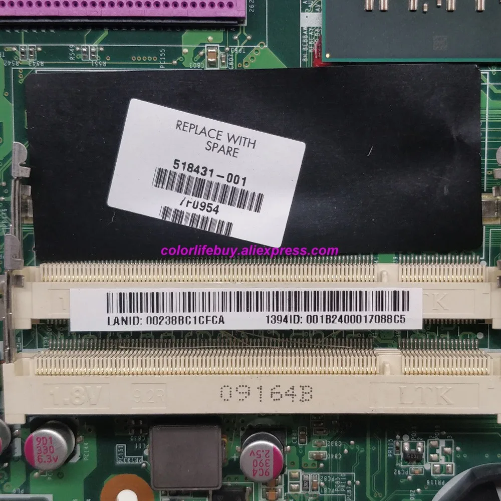 Оригинальная материнская плата для графического ноутбука 518431-001 Вт HD4650/1 Гб HP DV6-1000