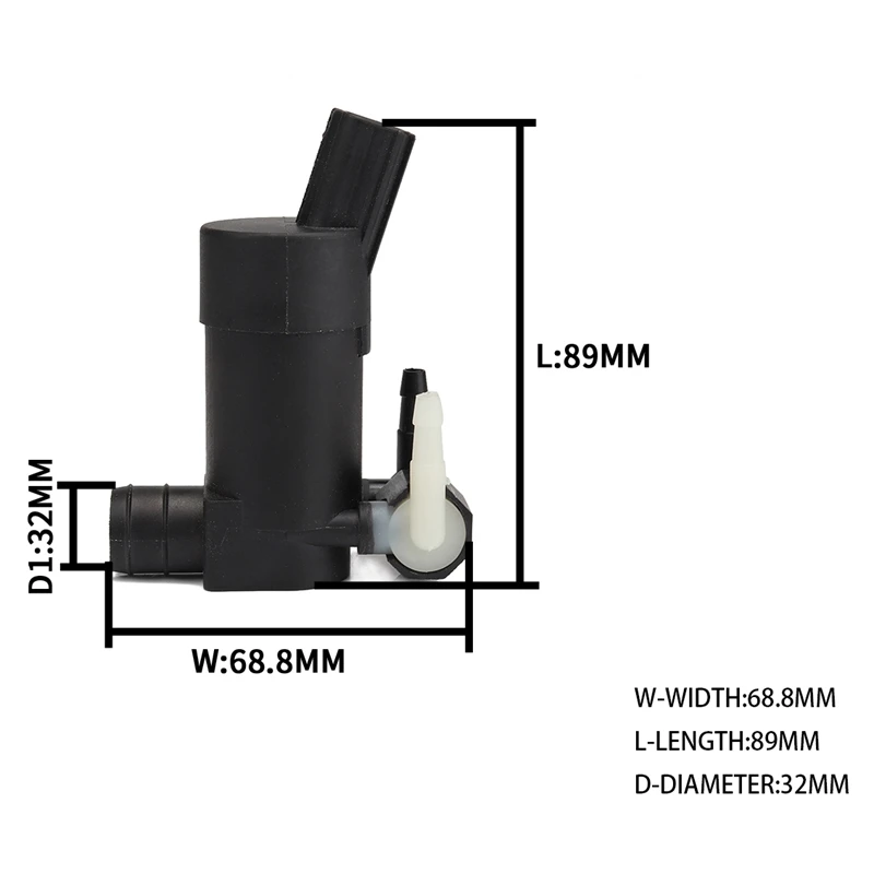 

New Black Windshield Washer Pump Fit for FORD FOCUS MK2 (2004-2015) 31349228