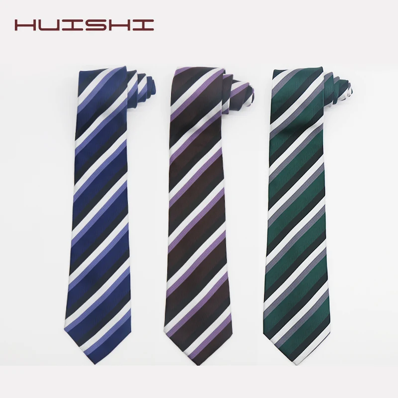 new fashion men's strip design polyester necktie |