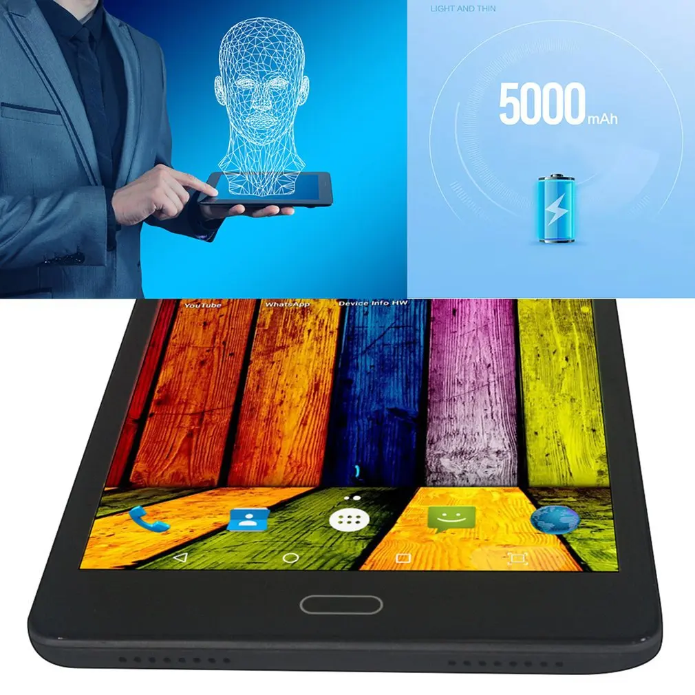 8 дюймов 4G LTE телефонные звонки Планшеты Android 6 0 четырехъядерный 1G + 32G планшетный