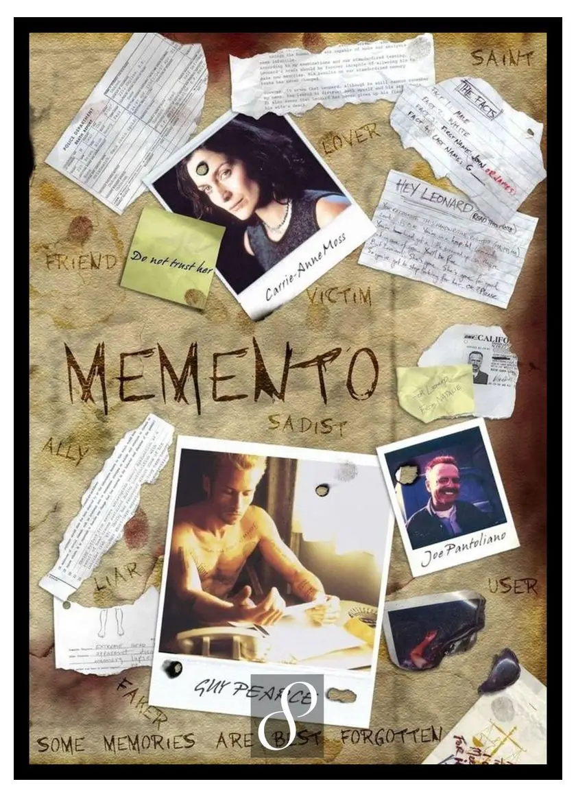 Memento фильм домашняя декоративная живопись белый плакат на крафт-бумаге 42X30 см - Цвет: Розовый