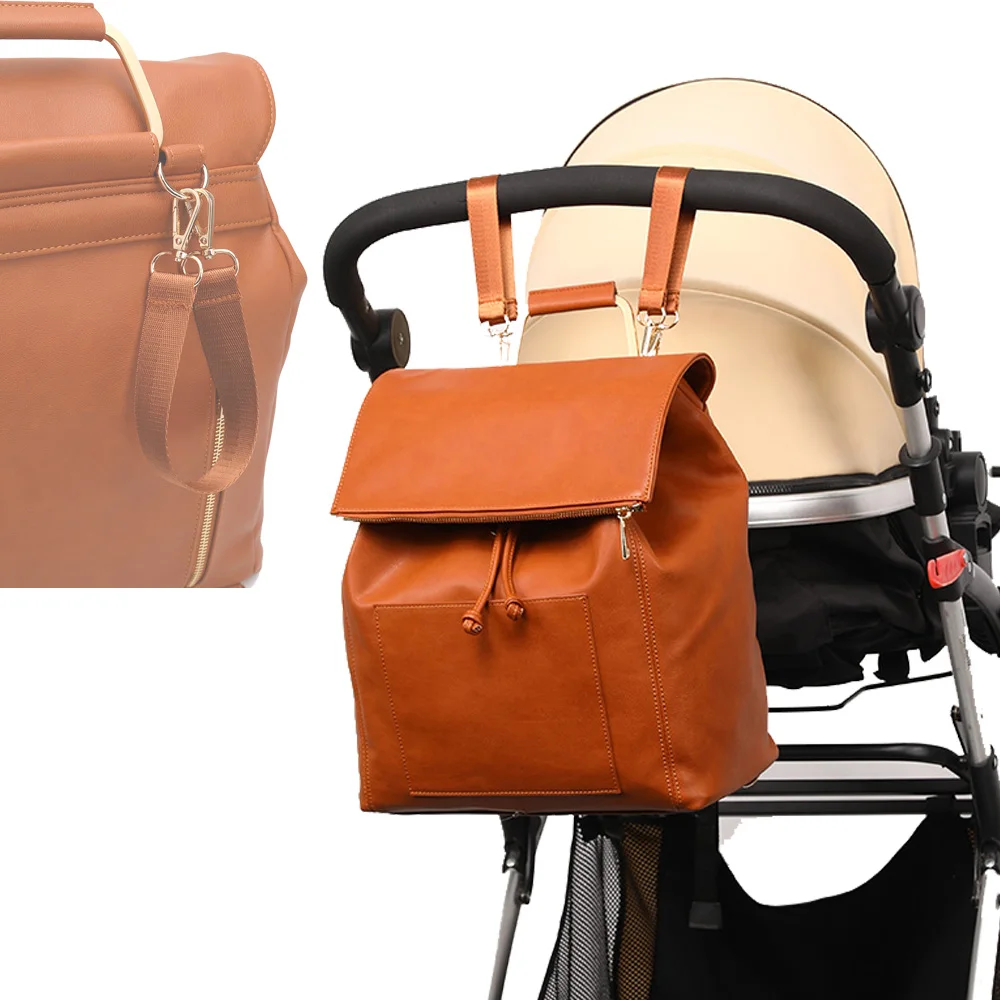 Сумка для подгузников из пу кожи модный рюкзак на плечо матери и ребенка отправки