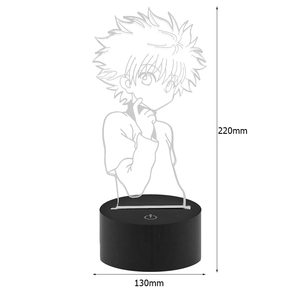 

3D Lamp Izuku Midoriya Figure Bedroom Nightlight Led Touch Sensor Room Lighting Anime My Hero Academia 7 Color Led Night Light
