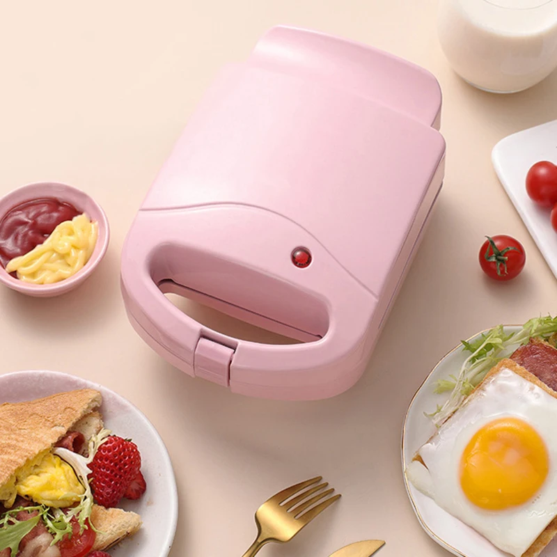 Bestellen Multifunktionale 650W Elektrische Sandwich Maker Frühstück Maschine Ei Kuchen Ofen Sandwichera Elektrische Waffeleisen Toaster Maschine