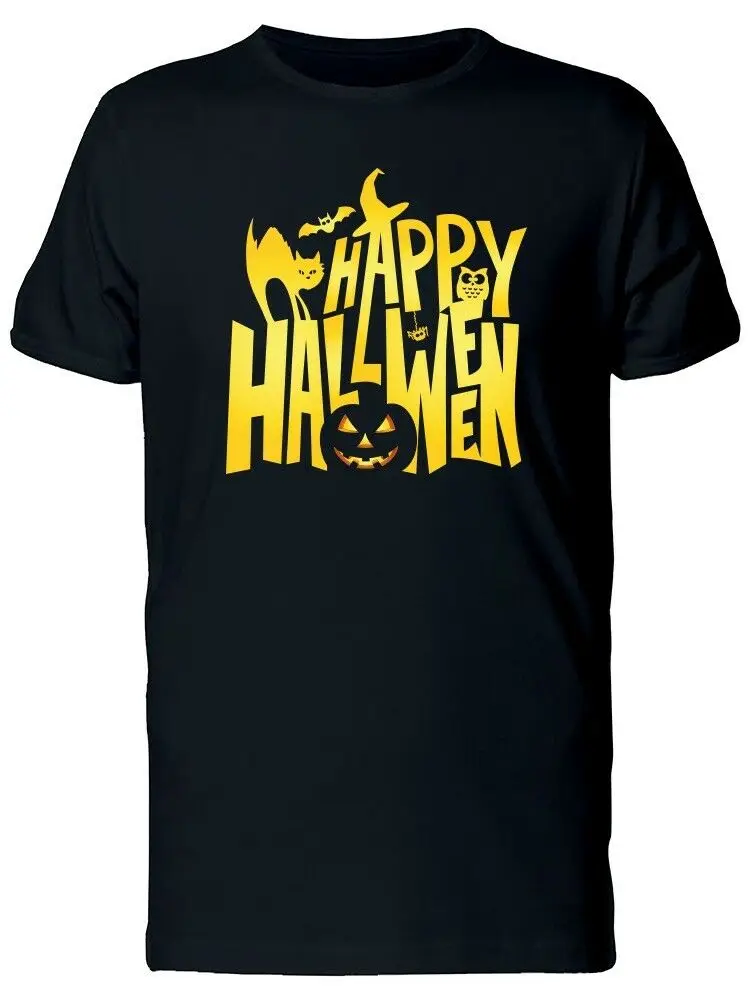 

Golden Text Halloween Men's T-Shirt Cotton O-Neck Short Sleeve Unisex T Shirt New Size S-3XL