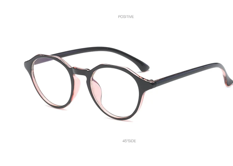 Фото Овальные простые очки TR90 с полным ободком оптическая оправа для чтения