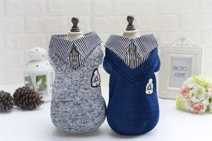 Новое поступление, корейский ошейник с двумя лапами, отложной дизайн, пальто для собак, Бесплатная доставка CPAM, одежда для маленьких щенков