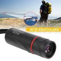 hd 30x25 monocular telescope binoculars zooming focus green film binoculo optical high quality tourism scope hunting sports