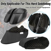 black motorcycle saddlebag insert carpet liner