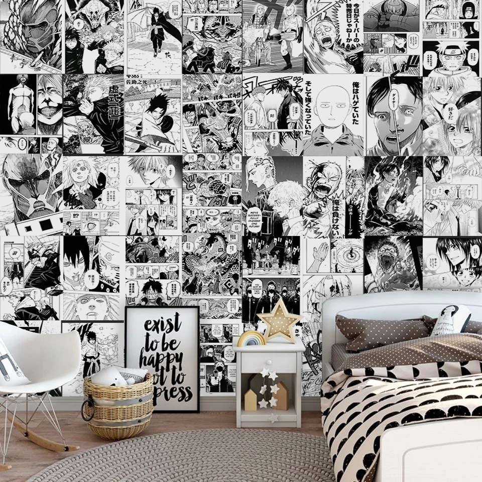 Наклейки аниме на стену 21 х30 см 20/30/40 шт