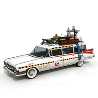 ghostbusters car ecto 1a 120 origami art need to be handmade 3d paper model papercraft diy teens adult craft toys zx 016