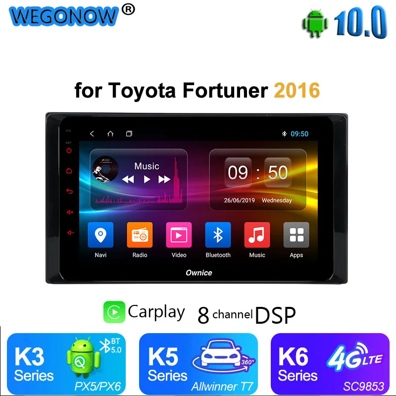 Ownice 8 Core радио автомобиль DVR OBD Android 10 4G 360 панорама DSP SPDIF GPS Navi для Toyota RAV4 Hilux Fortuner Innova