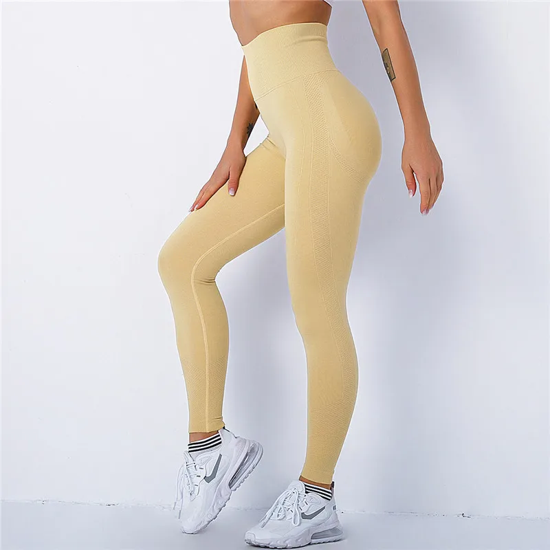 

Women Spandex 20% Seamless Leggings Bubble Butt Push Up Workout Legging Slim High Waist Leggins Mujer Fitness Pants
