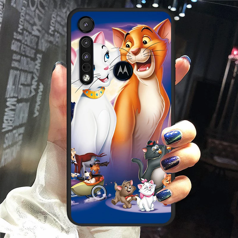 Чехол для телефона с изображением героев Диснея аристокотов Motorola G9 G8 G Edge One E7 E6 Power