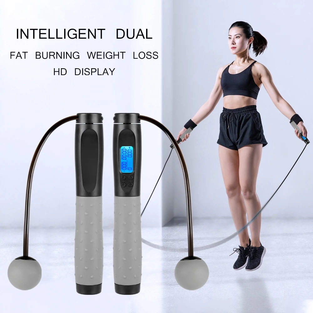 

1pc Jumping Rope Smart Electronic Counting Skip Rope Calorie Consumption Professional Fitness Equipment Jump Ropes Tools