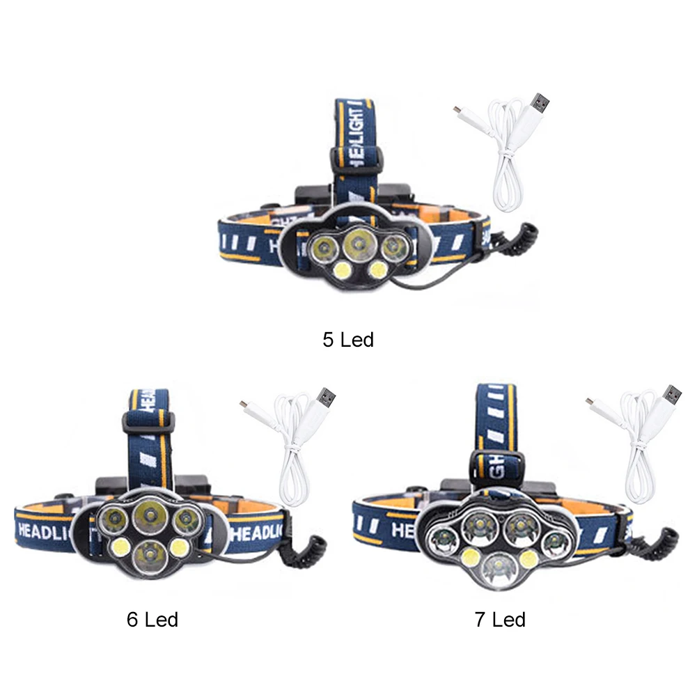 

T6 + XPE + COB светодиодный головной светильник фары Водонепроницаемый USB Перезаряжаемые 8 режимов езды на велосипеде на открытом воздухе Альпин...