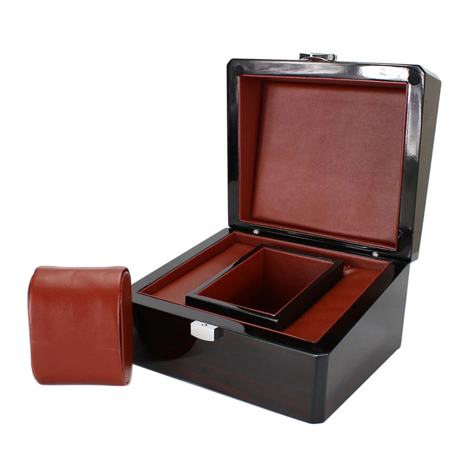

Classic Single Slot Solid Wood Watch Bracelet Case Jewelry Bangle Storage Box