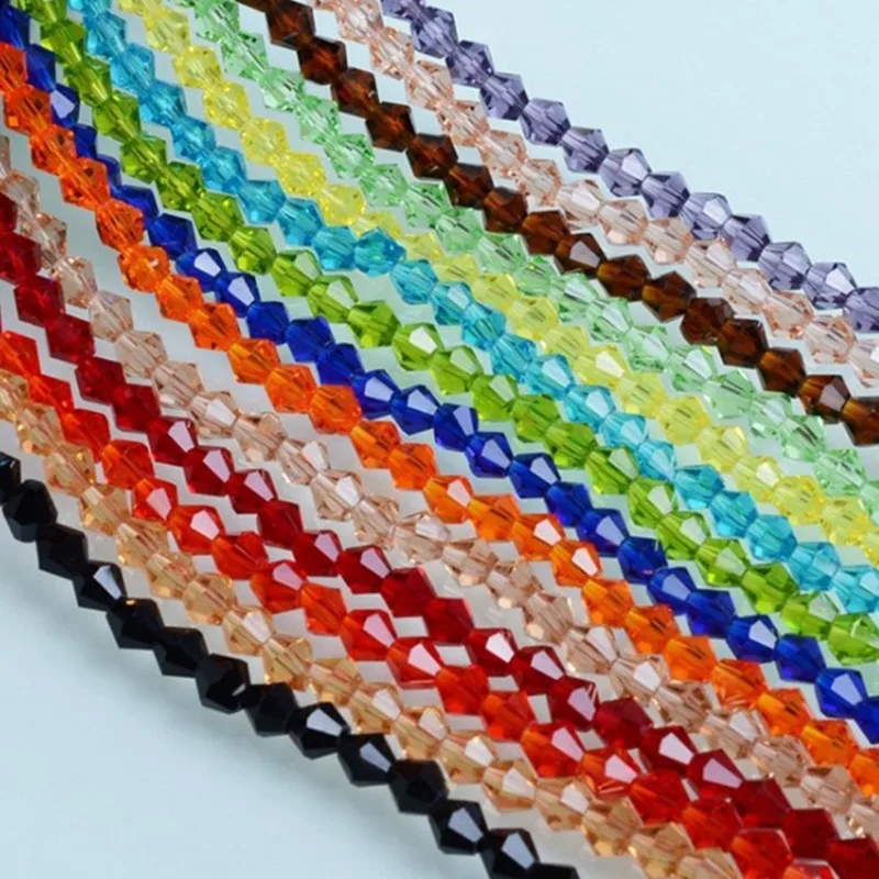 

108pcs 4 mm Quality Crystal Clear glass beads Jewellery Making