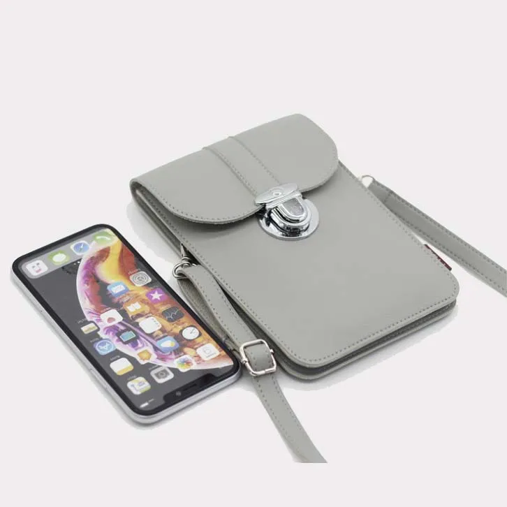 Сумка для мобильного телефона из кожи SUBIN с сенсорным экраном и карманом на плече