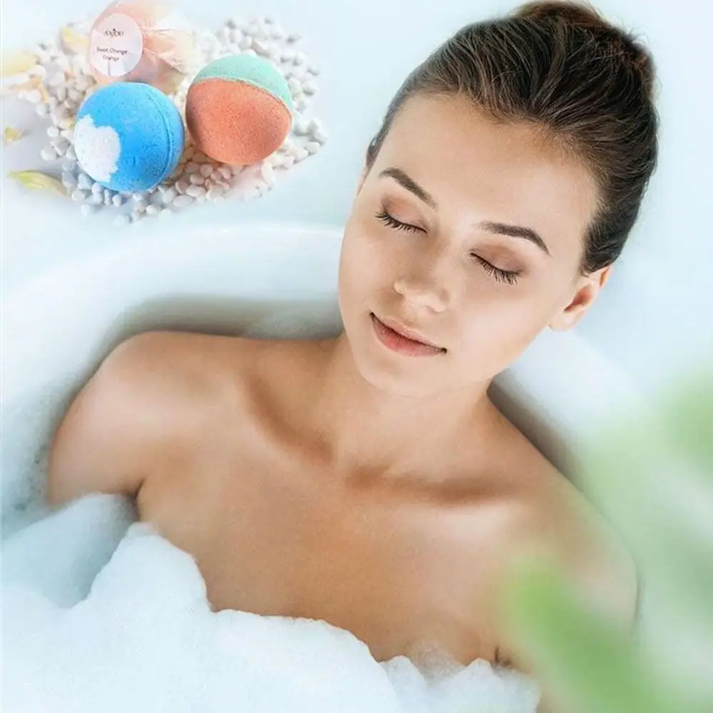 

Handmade Relaxation Aromatherapy Body Cleaner Explosion Bubble Body Essential Oil Bath Bombs Ball Sea Salt Ball
