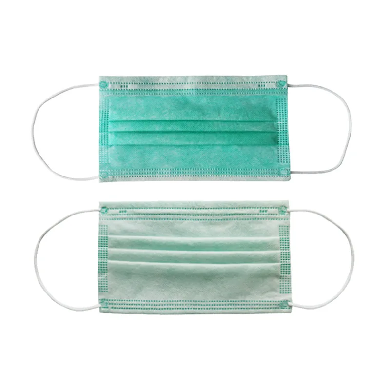 10/50/100/200/500pcs Disposable Face Mask 3-layer Filter Anti Dust Smog Earloop Breathable Gauze Green Adult Mouth | Красота и