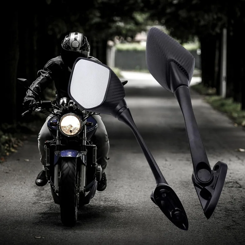 

2Pcs Universal Motorcycle Rear View Mirrors Sport Off-road Motorbike Horizon Rearview Mirror Scooter Reversing Mirror Reflector