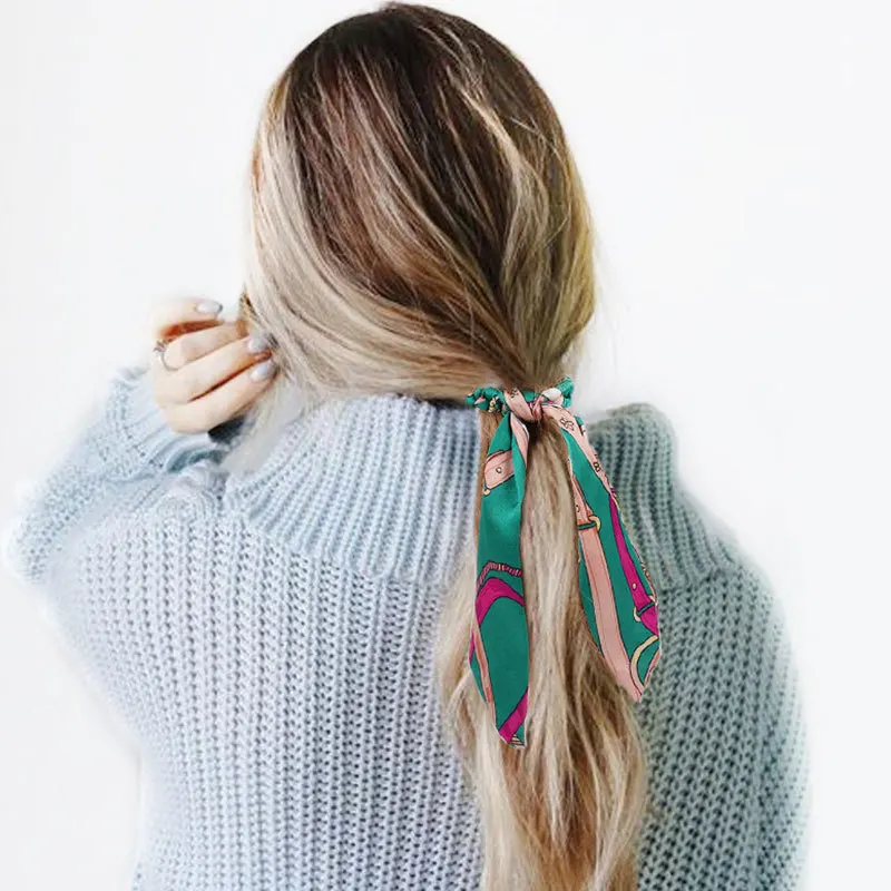 Модные женские резинки Tiara атласные ленты банты для волос резинка хвоста
