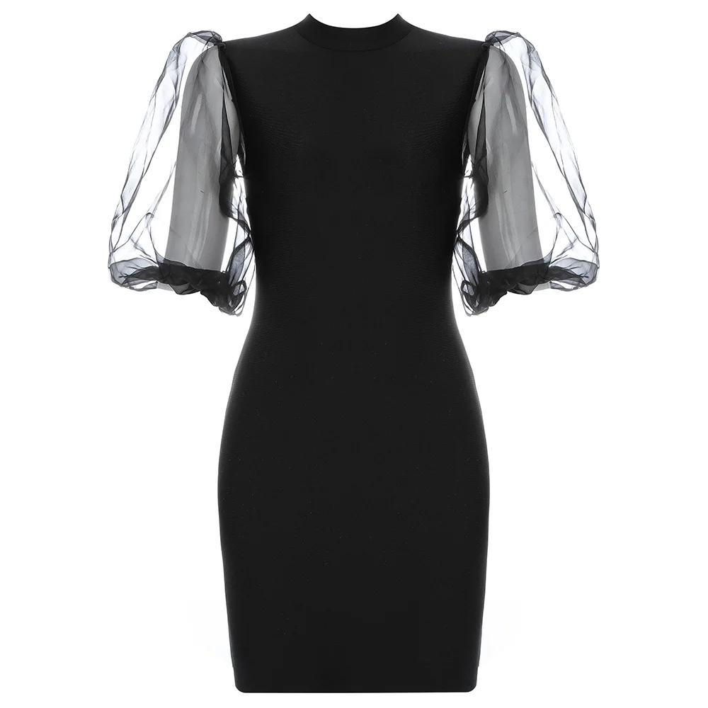 Летний стиль облегающее Бандажное платье 2020 сексуальное с коротким рукавом