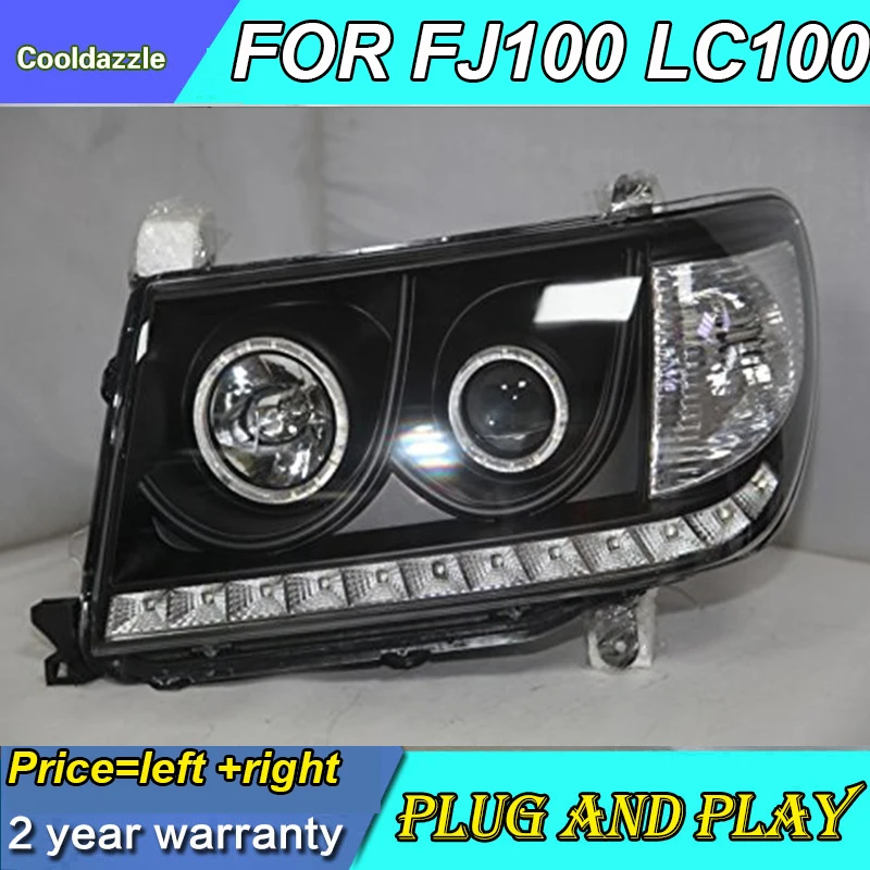 1 пара 2006 2007 год для TOYOTA Land cruiser LC100 4700 FJ100 светодиодный ная фара ангельские глазки