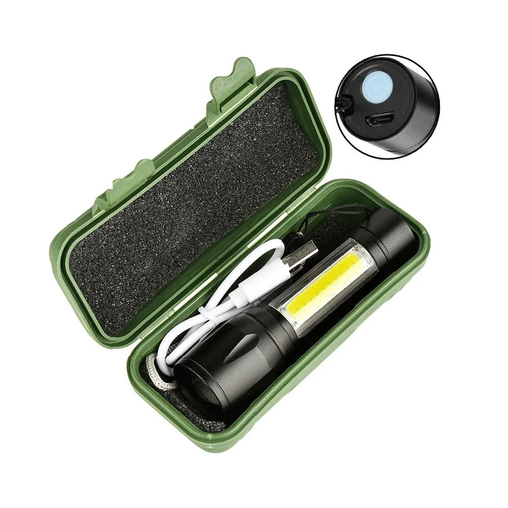 Meijuner мини-фонарик COB боковой тактический фонарик USB высокой мощности перезаряжаемый светодиодный фонарь наружная аварийная лампа B011