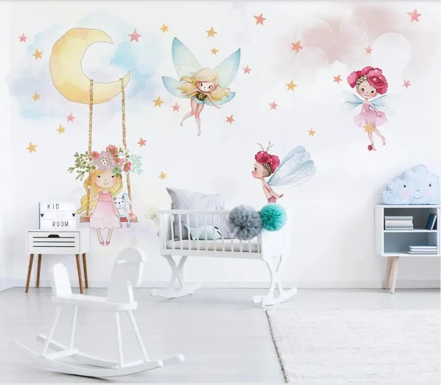 Пользовательское фото 3d обои для комнаты красивый фэнтезийный эльф детский фон