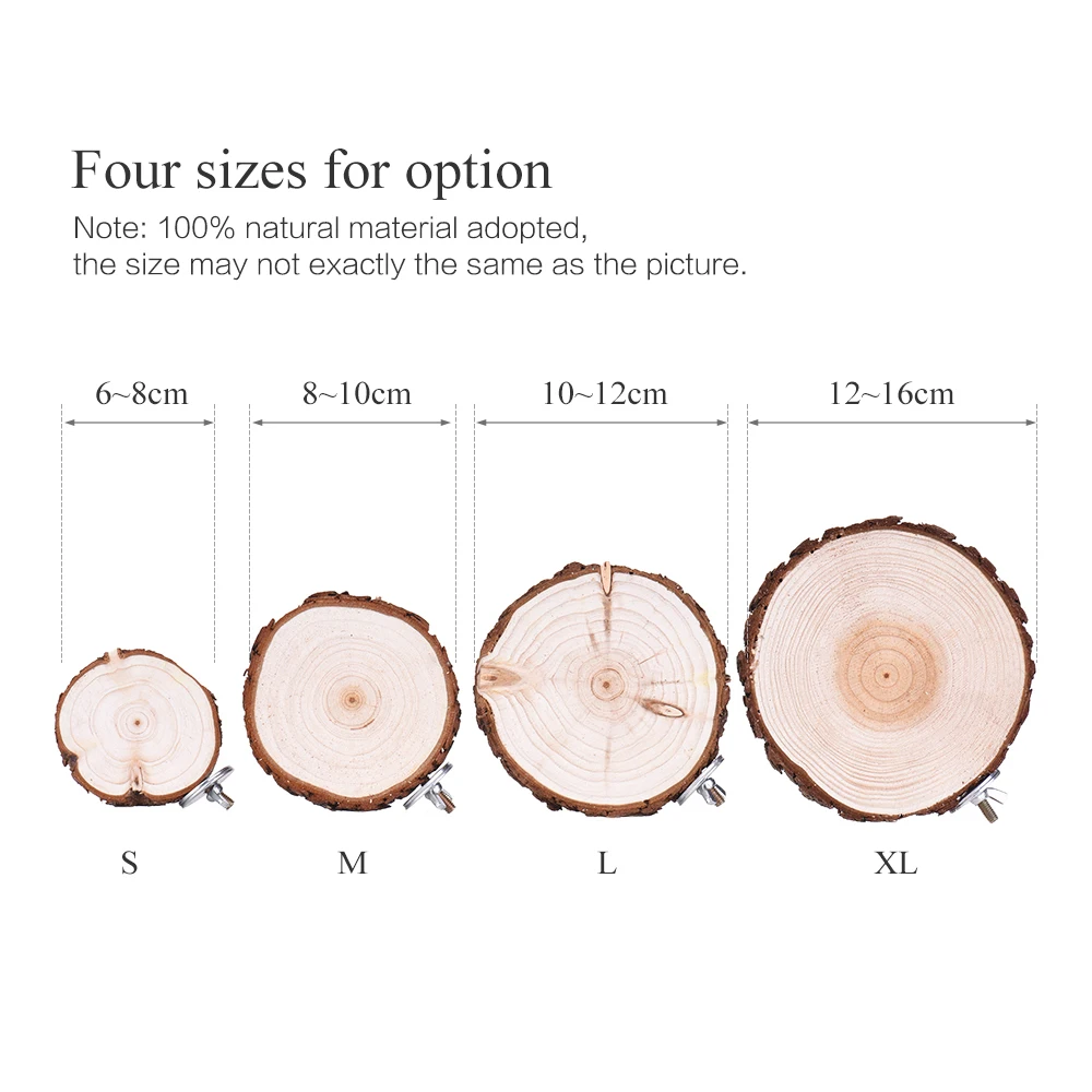 Аксессуары для птичьей клетки круглая деревянная монета прыгающая платформа
