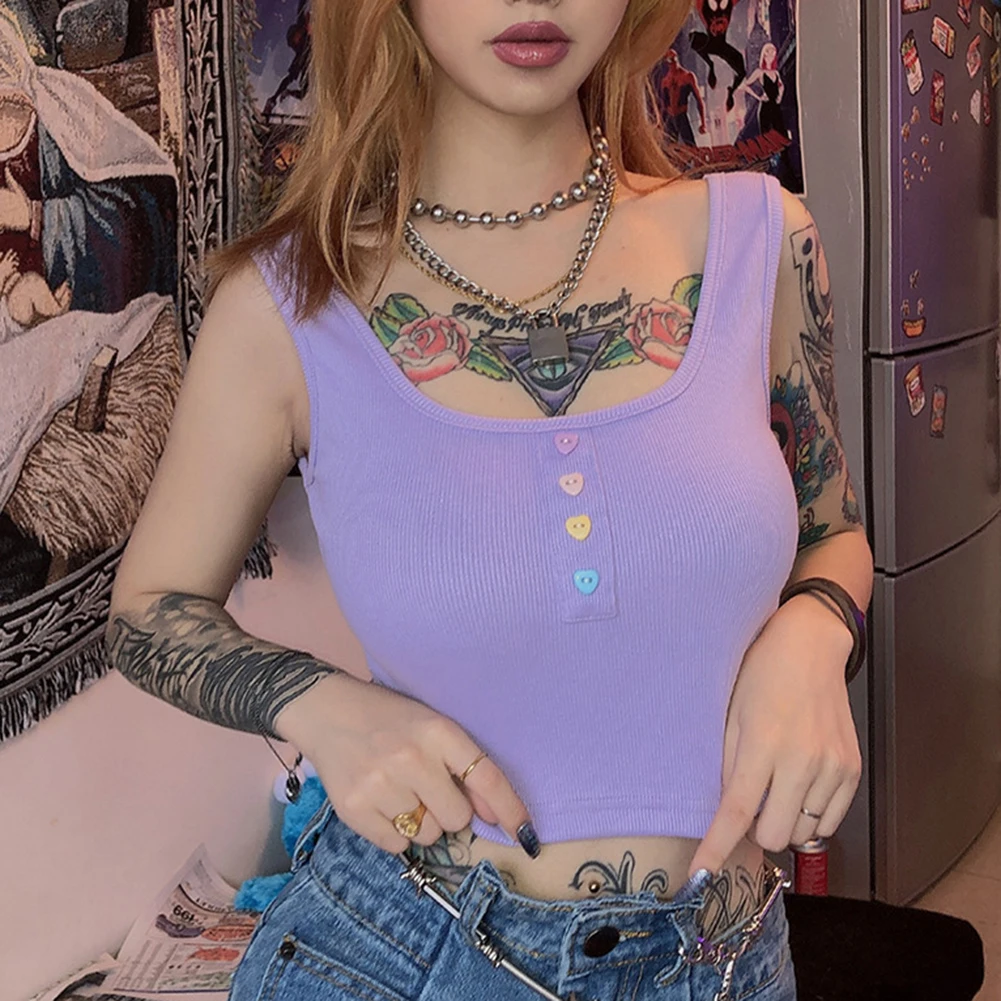 Майка женская на пуговицах пикантный модный жилет с открытыми плечами халтер