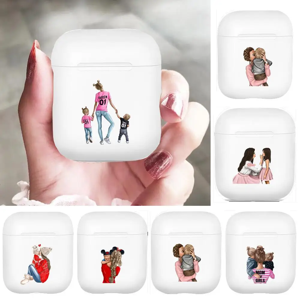 

Mother and baby For Apple Airpods 1/2 Cases Protective Bluetooth Wireless Earphone Cover For case Cases pro