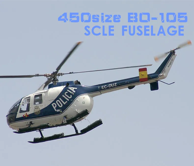 450 размер стекловолокна для MBB BO-105 масштабный вертолет