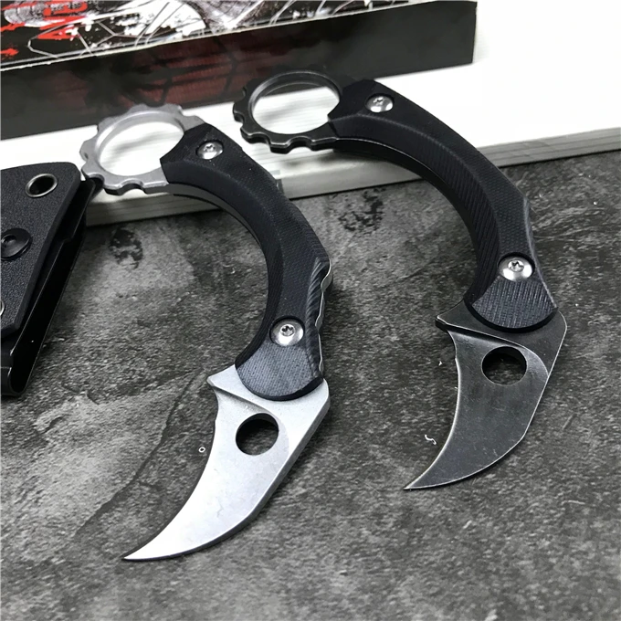 Ножи Karambit CS GO лезвия для мытья поверхности камня + стальной инструмент 440C