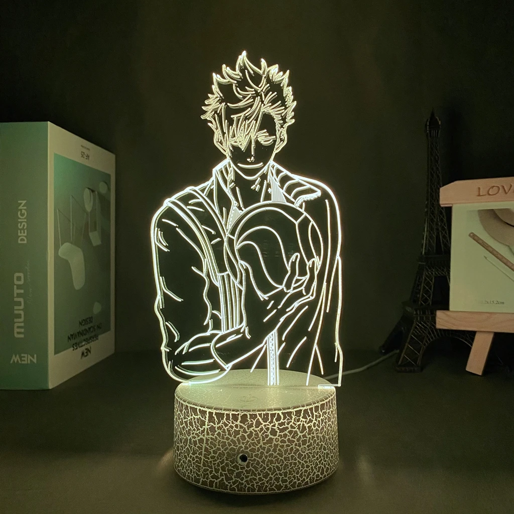 

3D Lamp Anime Haikyu Bokuto Light for Bedroom Decor Child Kids Birthday Gift Manga Gadget Kotaro Bokuto Lamp Haikyuu