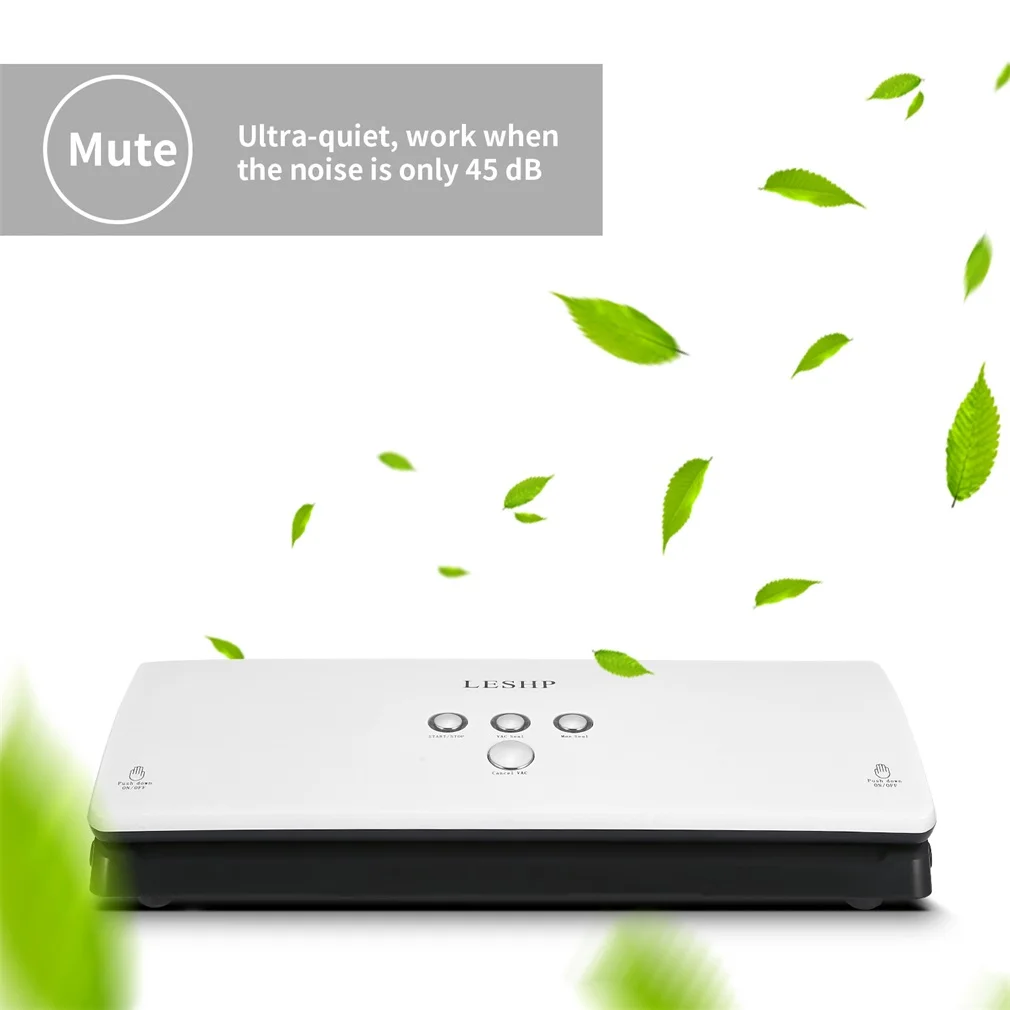 LESHP Portable Compact Simple Operations Vacuum Sealer Sealing Machine for Household Food Preservation White ABS | Инструменты