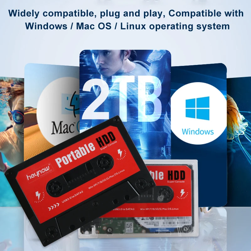 TSINGO 2T Портативный HDD 63000 + игра 108 Коллекция игр Plug and Play для PS2/WII/SS/PS1/N64/DC