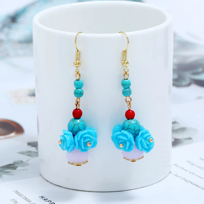 Классические бусины натуральный камень цветок Женские Ювелирные изделия