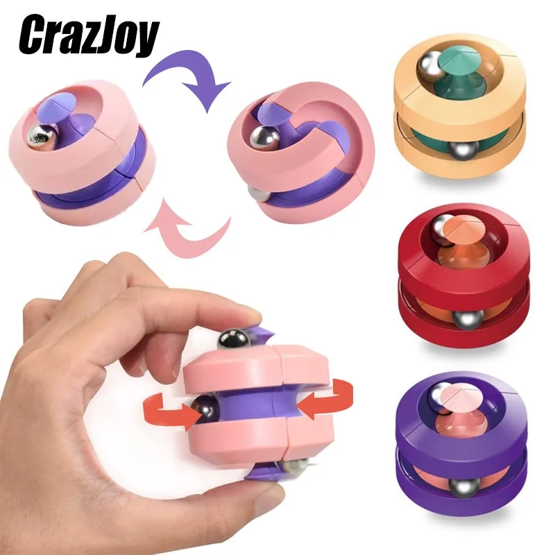 

Rotating ball spinning Beans Fidget Toys educational rubik cube rotation Anti stress toy Relief Spin Bead Puzzles for Child Game