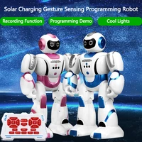 gesture sensing programming demo remote control robot voice recording glide walk synamic music cool light rc toys for children