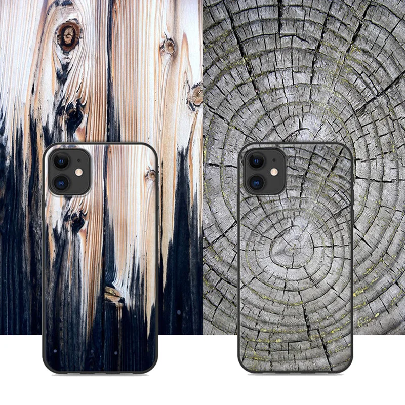 Мягкие силиконовые чехлы для телефонов iphone 11 iPhone11pro iPhone11promax чехол с деревянным