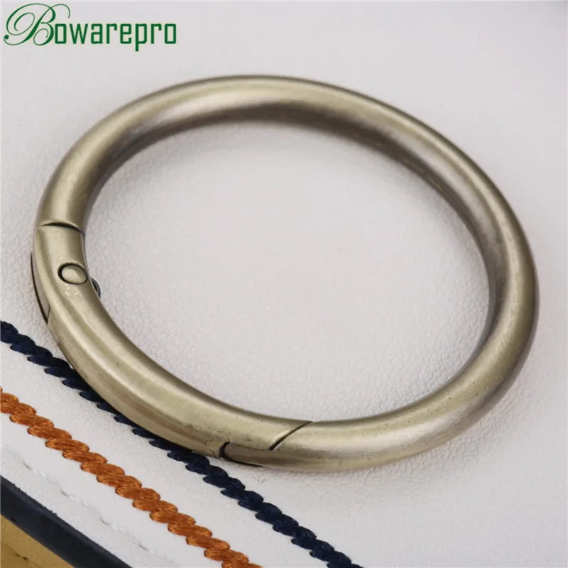 38mm Bronze Bowarepro 5 шт. кольцо открывающийся брелок кожаная сумка ремень собачья цепь пряжка застежка зажим пусковое устройство крюк детали для сумок аксессуары - Цвет: 38mm Bronze