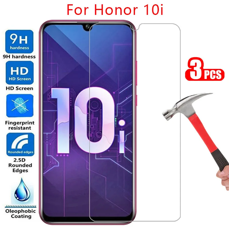 

protective tempered glass for honor 10i screen protector on honor10i honer onor hono 10 i i10 6.21 safety film honer10i onor10i