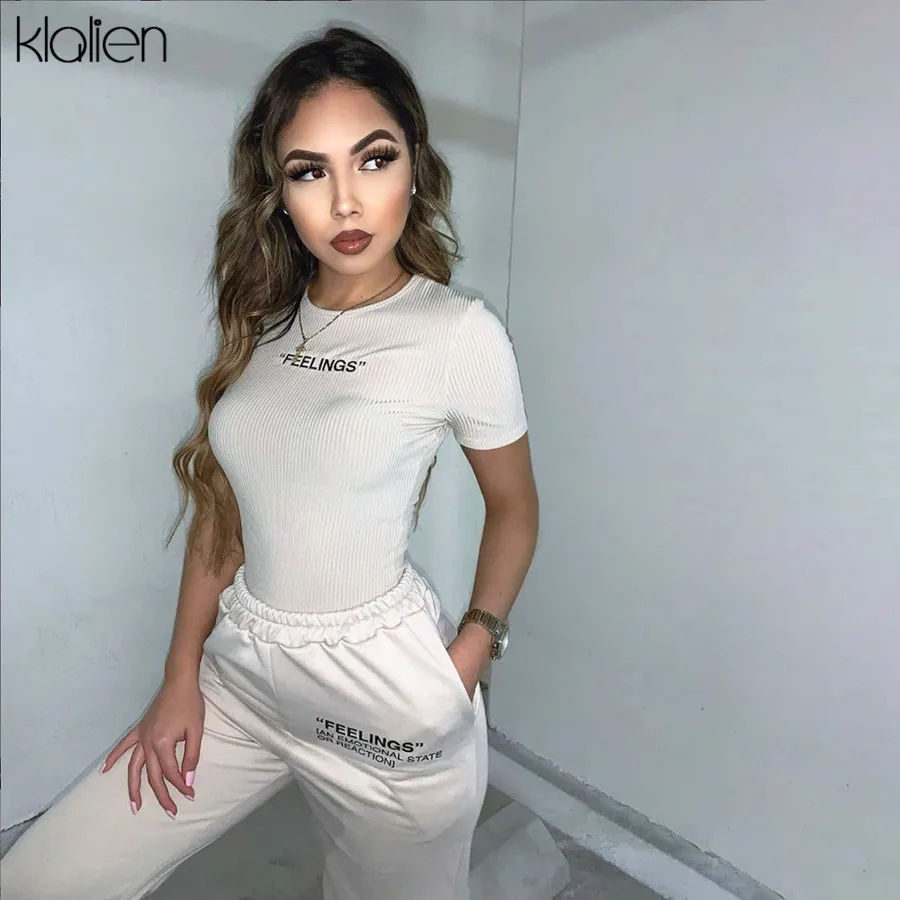 Kalien белый простой обтягивающий комбинезон на тонких лямках без рукавов весенний