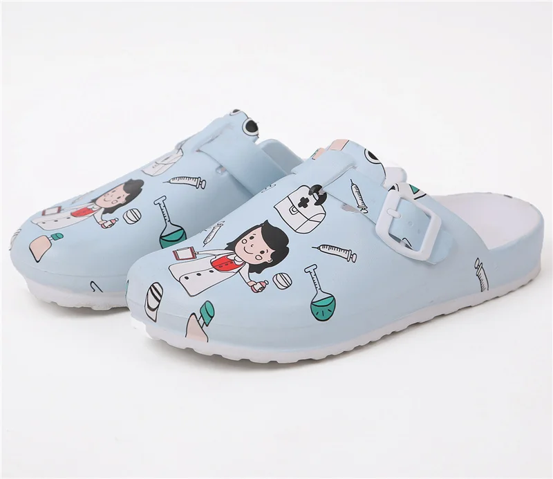 

Medical shoes women nurse slippers EVA laboratory doctor Cartoon clogs Non-slip Nurse Clogs Surgical Shoes dentist Work slippers