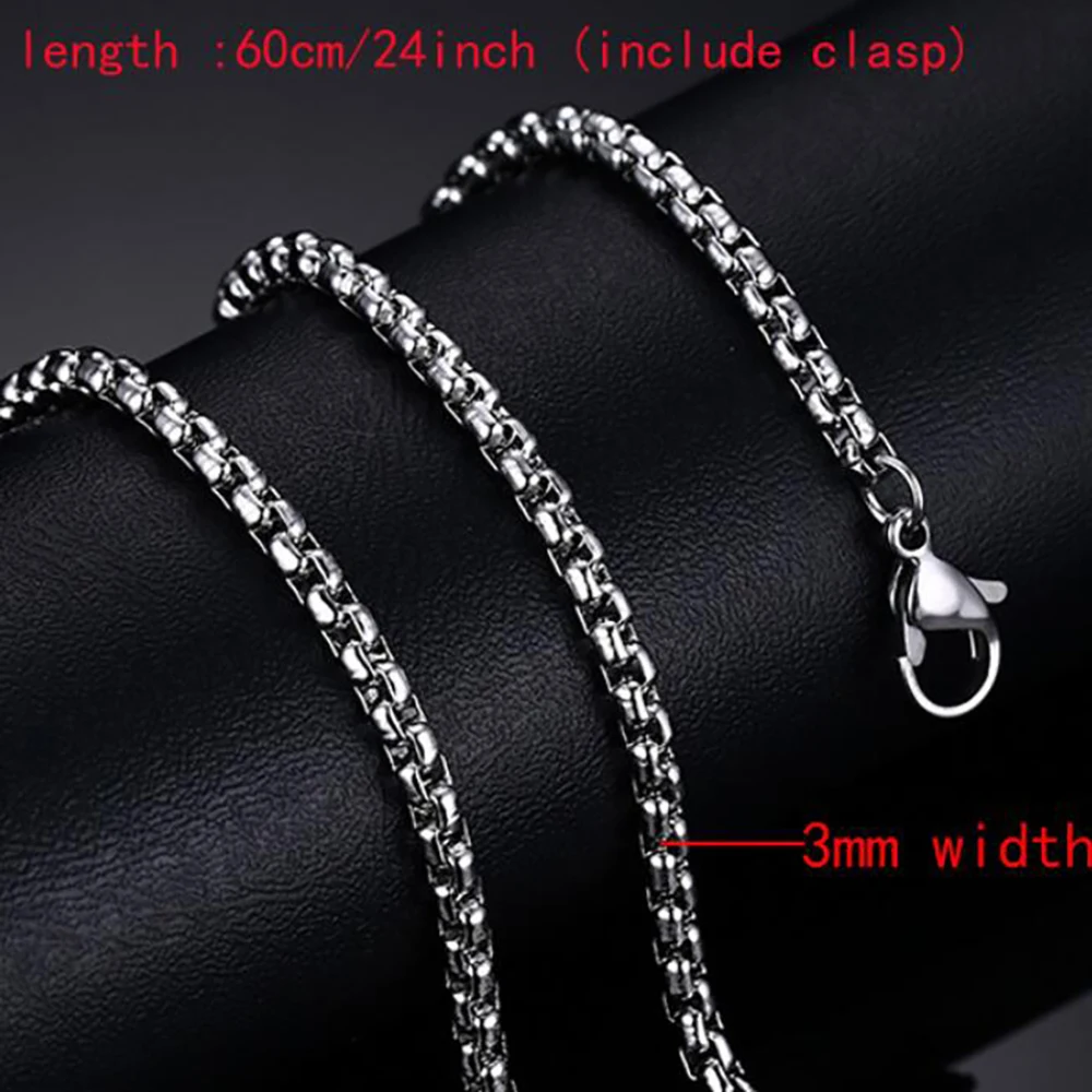 Женская Длинная цепочка из нержавеющей стали 24 дюйма|chain necklace|necklace wholesalenecklace for men |
