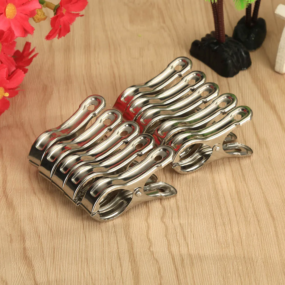 

Clothes Peg 10PCS Stainless Steel Beach Towel Clips Keep Your Towel From Blowing Away Drop shipping